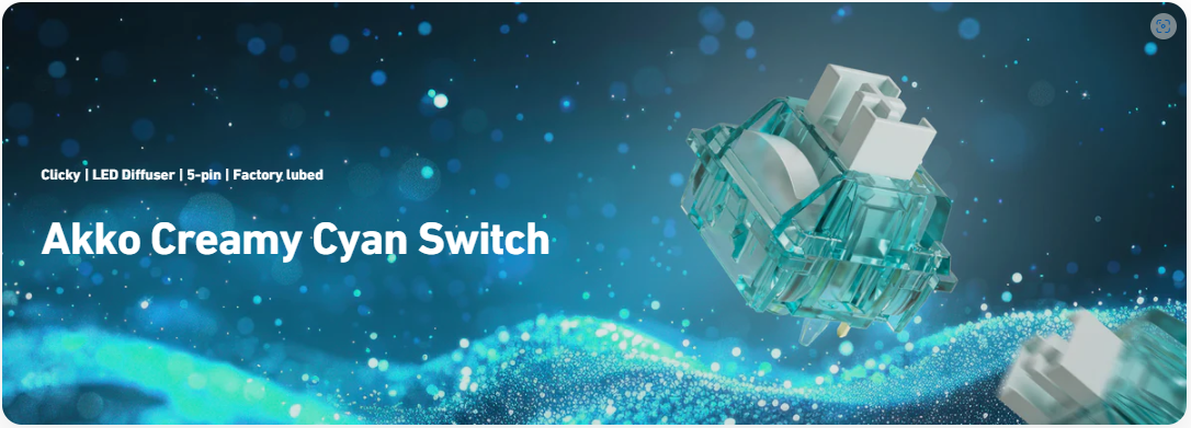Akko Creamy Cyan Switch (45 pcs)
