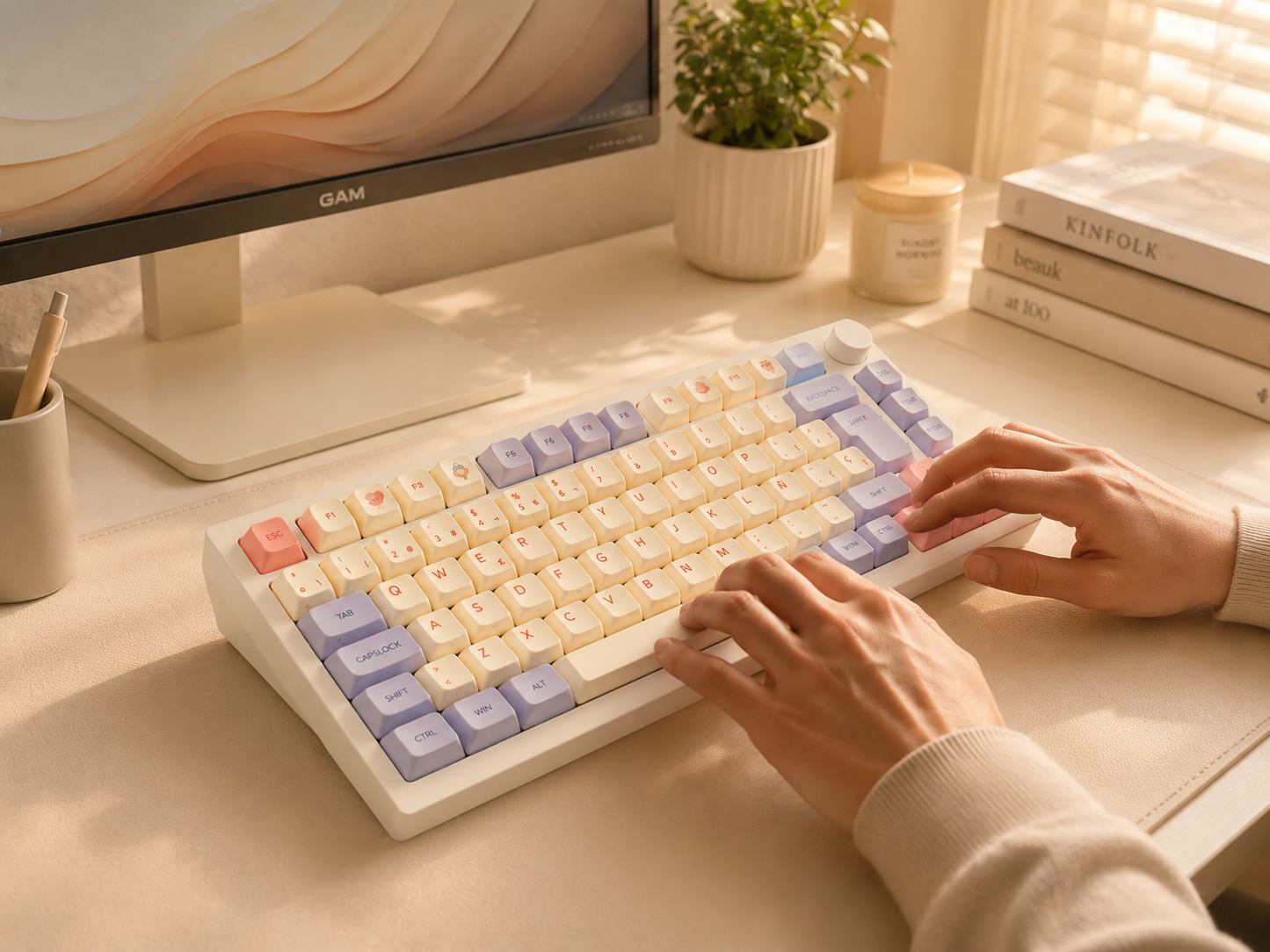 Cream Flow Keyboard