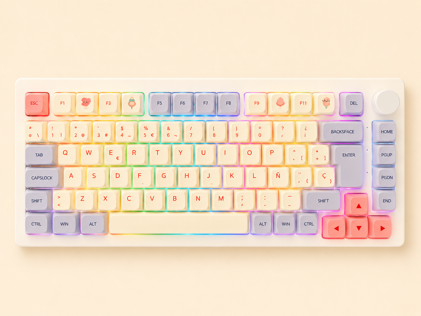 Cream Flow Keyboard