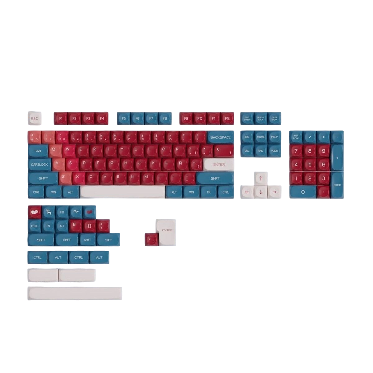 Redline Core Keycaps