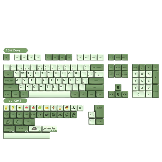 Matcha Silk Keycaps